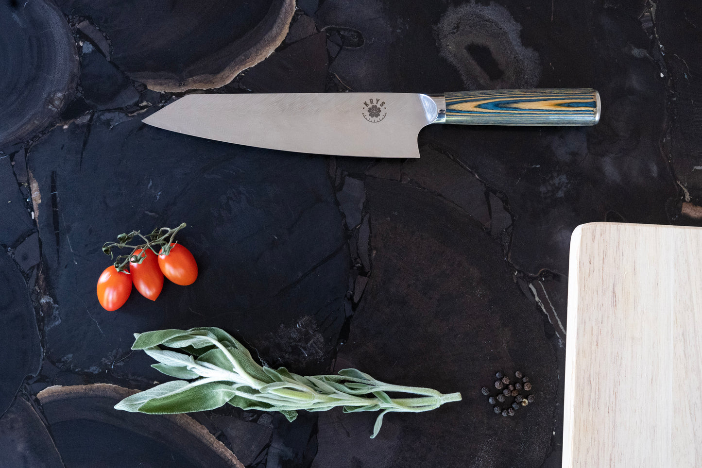 All-Purpose Gyuto Chef's Knife: BUTTERFLY BLUE